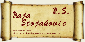 Maja Stojaković vizit kartica